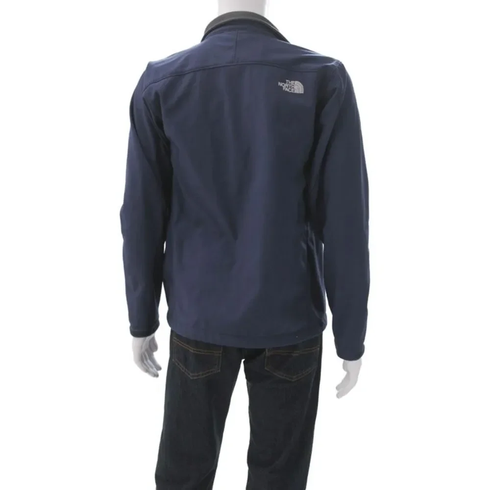 The North Face Mens Windbreaker Blue Zip Polyester Outdoor Size M